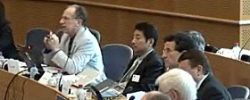 Nakajima made a presentation about volcanic ash monitoring from space at the European Parliament (Brussels)